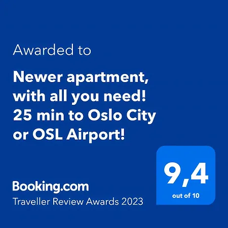 Apartamento Clean And Modern - 25 Min To Oslo & Osl Lillestrøm